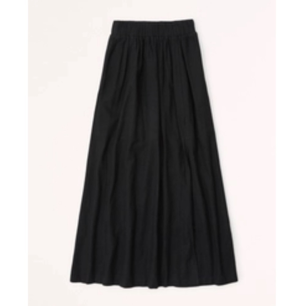 Abercrombie & Fitch Linen Blend high-slit maxi skirt